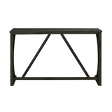 59" Rustic Dining&Bar Table Set with 3 Stools for Apartment, USB-A & USB-C Charging Ports-Parc Decor