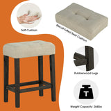 59" Rustic Dining&Bar Table Set with 3 Stools for Apartment, USB-A & USB-C Charging Ports-Parc Decor