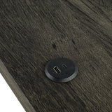 59" Rustic Dining&Bar Table Set with 3 Stools for Apartment, USB-A & USB-C Charging Ports-Parc Decor