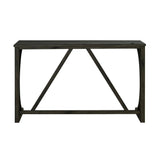 59" Rustic Dining&Bar Table Set with 3 Stools for Apartment, USB-A & USB-C Charging Ports