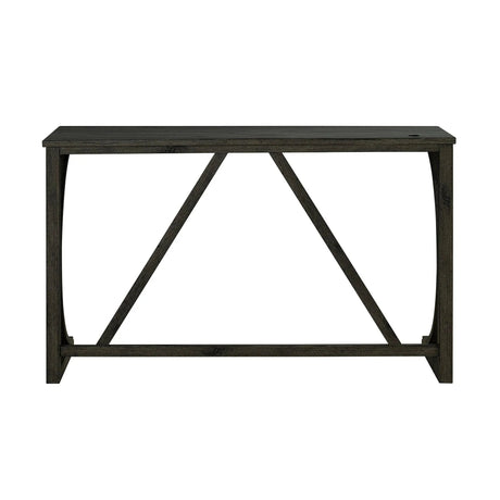 59" Rustic Dining&Bar Table Set with 3 Stools for Apartment, USB-A & USB-C Charging Ports