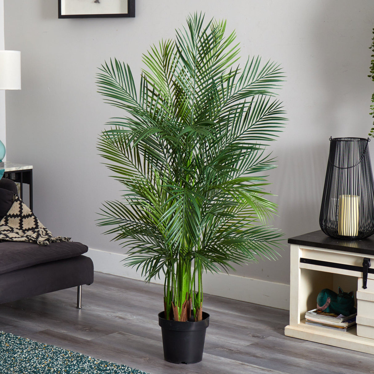 5.5’ Areca Palm Artificial Tree Lush Green-Parc Decor