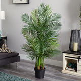 5.5’ Areca Palm Artificial Tree Lush Green-Parc Decor
