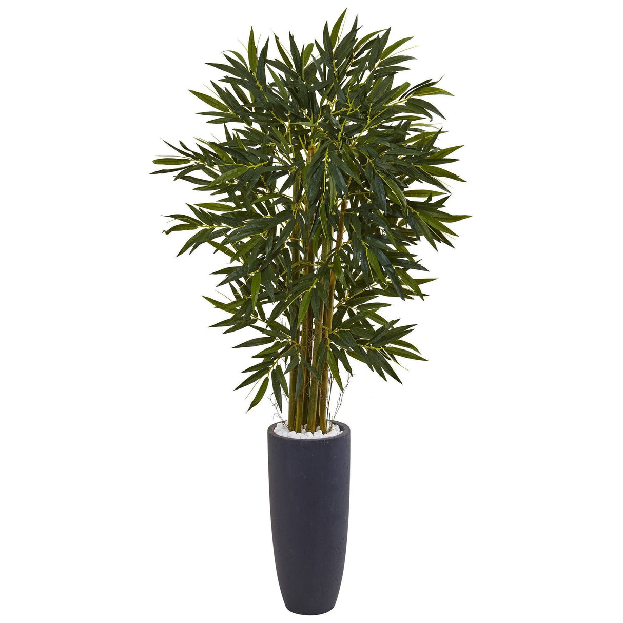 5.5’ Bamboo Tree in Gray Cylinder Planter-Parc Decor