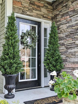 5.5’ Cypress Cone Topiary Artificial Tree UV Resistant (Indoor/Outdoor)-Parc Decor