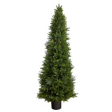 5.5’ Cypress Cone Topiary Artificial Tree UV Resistant (Indoor/Outdoor)-Parc Decor