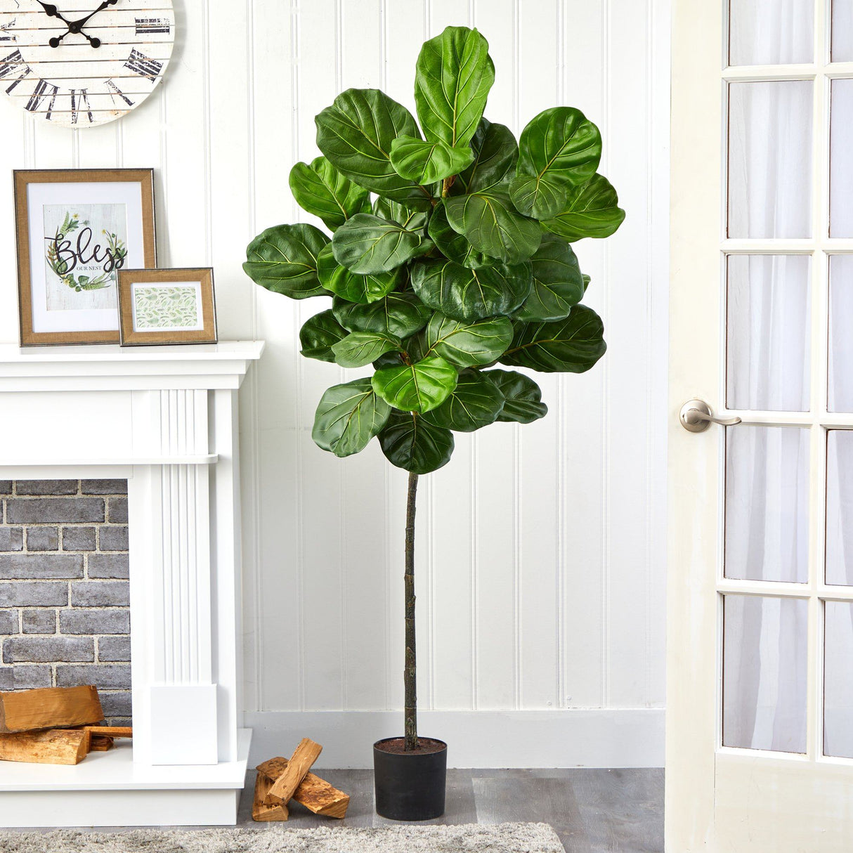 5.5’ Fiddle Leaf Artificial Tree-Parc Decor