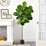 5.5’ Fiddle Leaf Artificial Tree-Parc Decor