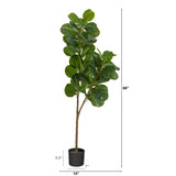 5.5’ Fiddle Leaf Fig Artificial Tree-Parc Decor