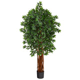 5.5’ Lychee Artificial Tree with Natural Trunk-Parc Decor