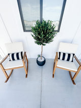 5.5’ Olive Topiary Artificial Tree UV Resistant (Indoor/Outdoor)-Parc Decor