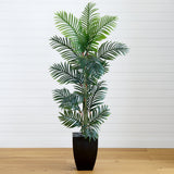 5.5’ Paradise Palm Artificial Tree in Square Planter-Parc Decor