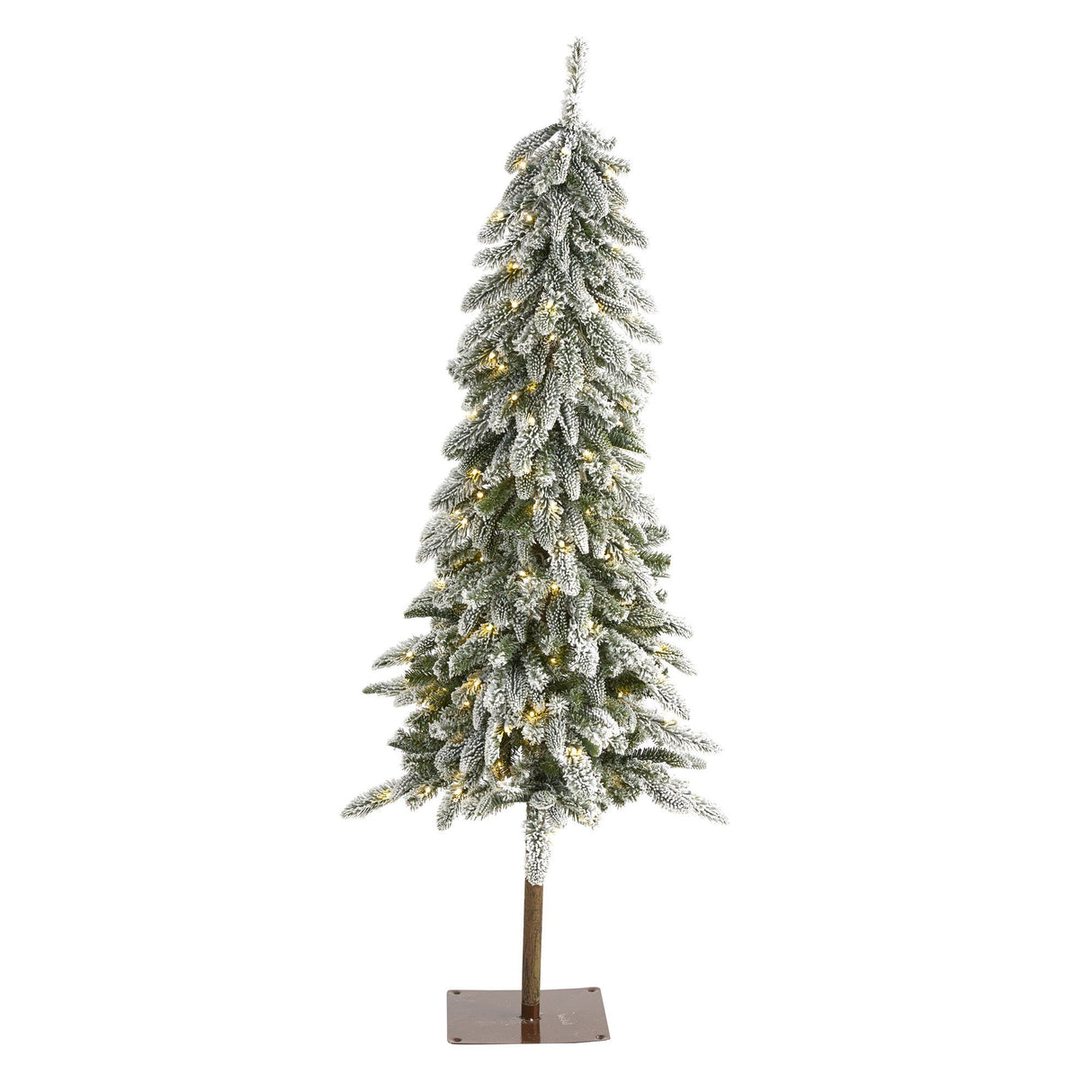 5.5’ Flocked Washington Alpine Artificial Christmas Tree-Christmas Tree-Parc Decor