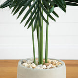5.5’ Paradise Artificial Palm Tree in Sand Colored Planter-Tree-Parc Decor