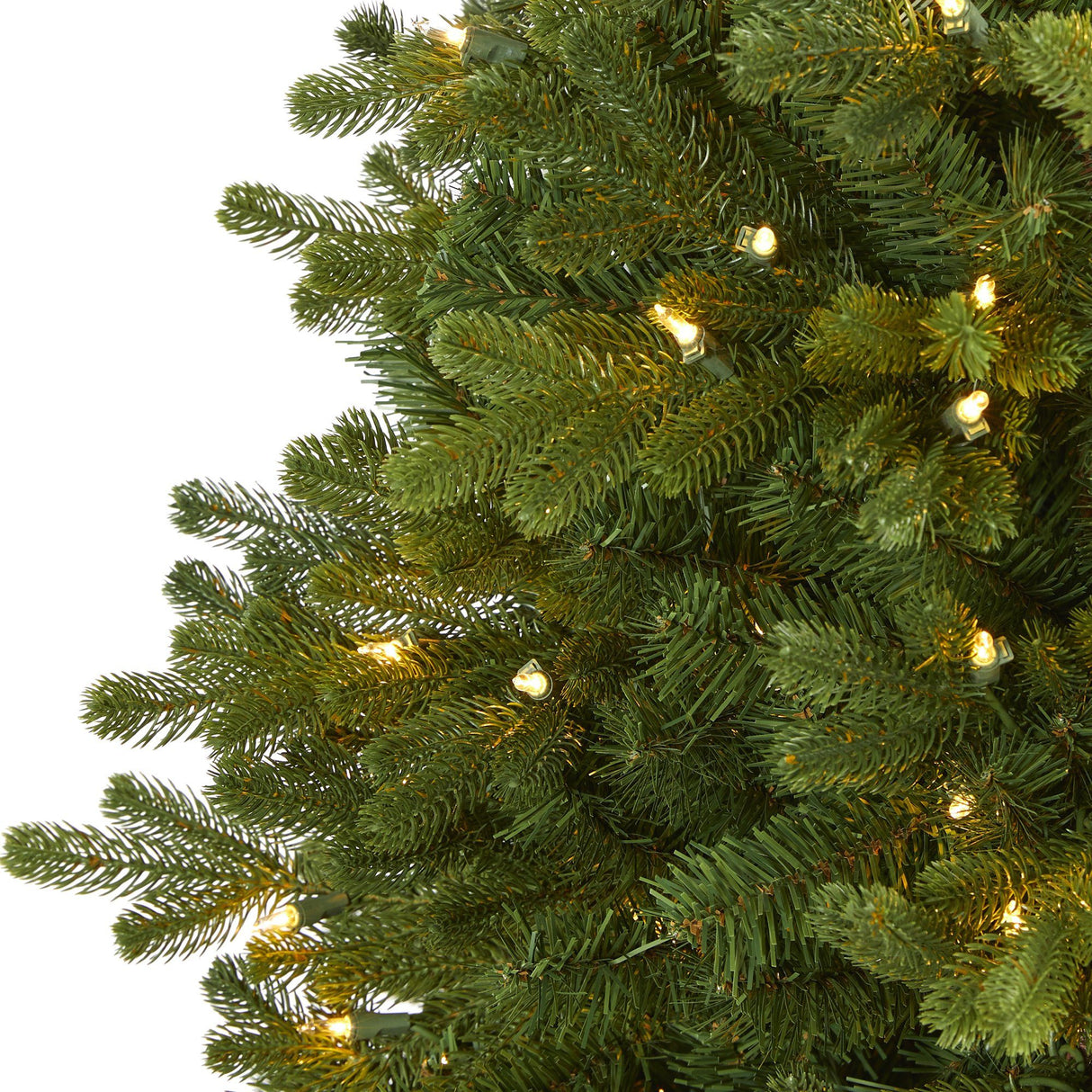 5.5’ Washington Fir Artificial Christmas Tree with 300 Clear Lights and 672 Bendable Branches-Christmas Tree-Parc Decor
