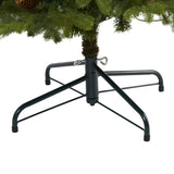 5.5’ Yukon Mountain Fir Artificial Christmas Tree with 250 Clear Lights, Pine Cones and 800 Bendable Branches-Christmas Tree-Parc Decor