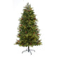 5.5’ Yukon Mountain Fir Artificial Christmas Tree with 250 Clear Lights, Pine Cones and 800 Bendable Branches-Christmas Tree-Parc Decor