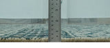 5.6x8.6 Teal Green and Beige Hand Knotted Southwestern Tribal Trellis wool Area Rug