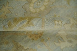 5.8x8.6 Traditional Silver, Beige and Brown Antique Style Hand knotted Oushak wool Area Rug