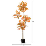 5ft. Autumn Minimalistic Sumac Artificial Fall Tree-Tree-Parc Decor