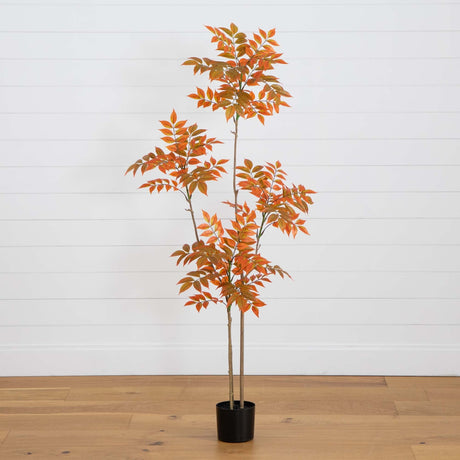 5ft. Autumn Minimalistic Sumac Artificial Fall Tree-Tree-Parc Decor