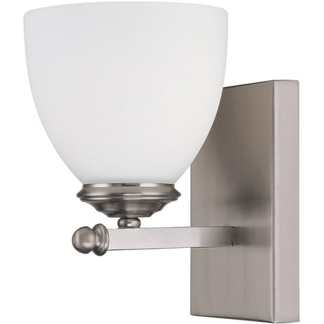 5"W Chapman 1-Light Sconce Matte Nickel