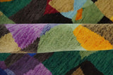 5x7 Multicolor Modern Abstract Wool Hand Woven Southwestern Rug