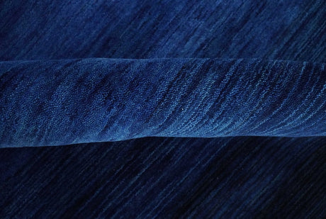 5x7 Ombre Premium look Blue Wool Hand Woven Southwestern Gabbeh Rug