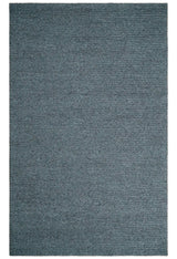 5x8 and 8x10 Braided Wool Solid Gray Hand Woven Soft Plush Area Rug
