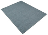 5x8 and 8x10 Braided Wool Solid Gray Hand Woven Soft Plush Area Rug