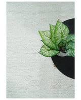 5x8 and 8x10 Braided Wool Solid White Hand Woven Soft Plush Area Rug