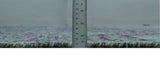 5x8 and 8x10 Hand Knotted Blue, Gray and Purple Modern Contemporary Southwestern Tribal Recycled Silk Area Rug