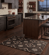 5x8 Hand Knotted Brown, Beige and Rust Antique Style Contemporary Bamboo Silk Area Rug