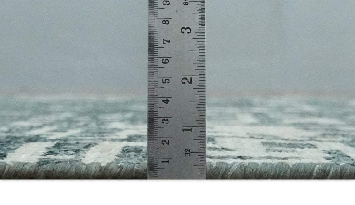 5x8 Hand Knotted Gray, Charcoal and Ivory Modern Abstract Contemporary Recycled art silk Area Rug-Area Rug-Parc Decor