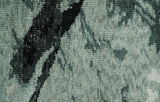 5x8 Hand Knotted Teal, Black and Ivory Antique Contemporary Bamboo Silk Area Rug