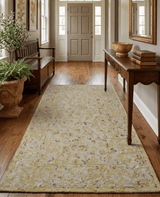 5x8 Hand Tufted Beige Wool Textured Loop Area Rug