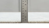 5x8 Hand Woven and hand carved Carved Silver and Gray Floral Art Silk Rug | KNT9