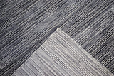 5x8 Modern Gray and Silver Area Rug | Handmade with Wool & Viscose | TRD1007058