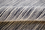 5x8 Modern Gray and Silver Area Rug | Handmade with Wool & Viscose | TRD1007058