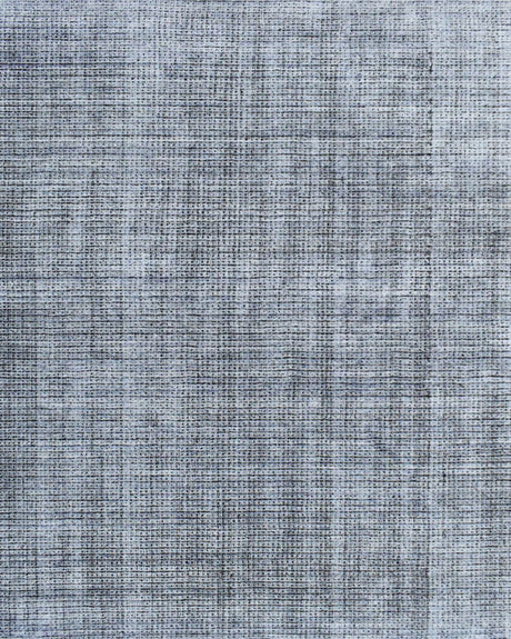 5x8 Silver and Black Modern Contemporary Hand Loom Viscose Area Rug