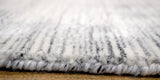 5x8 Solid Beige and Silver Area Rug | Handmade with Wool & Viscose | TRD1007258