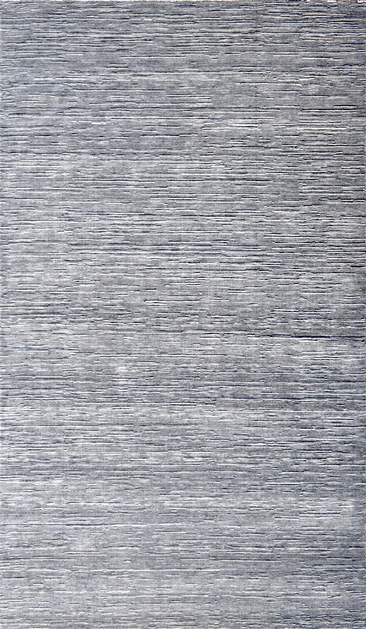 5x8 Solid Gray Rug | Handmade Wool & Viscose Area Rug | TRD1007158