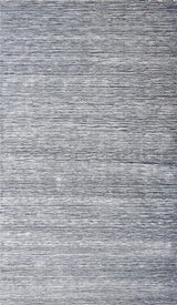 5x8 Solid Gray Rug | Handmade Wool & Viscose Area Rug | TRD1007158