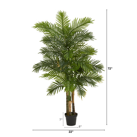 6' Areca Palm Artificial Tree (Real Touch)-Parc Decor