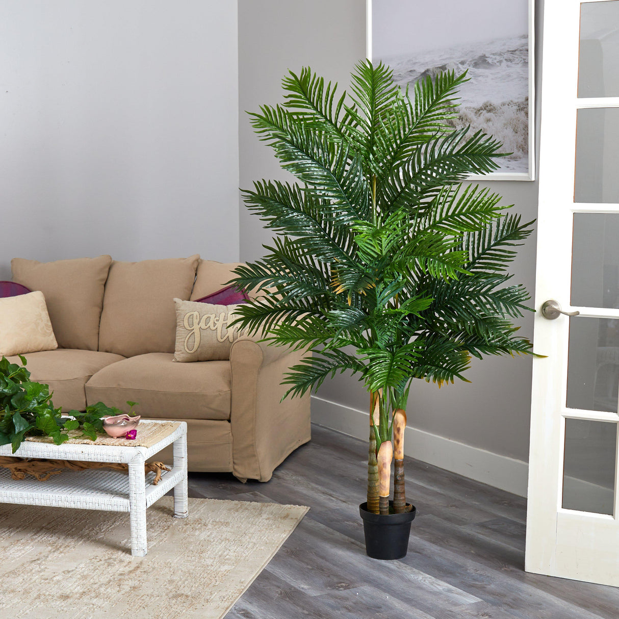 6' Areca Palm Artificial Tree (Real Touch)-Parc Decor