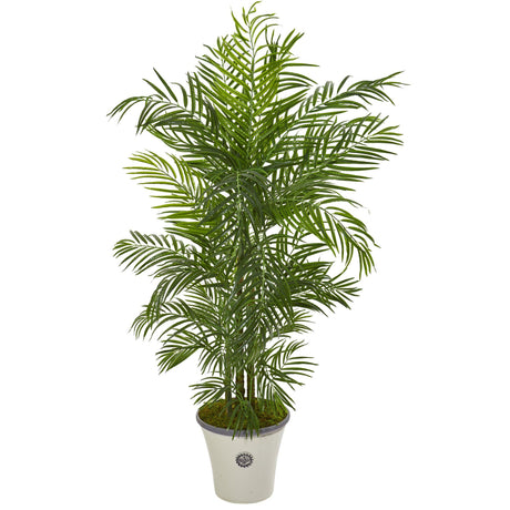 6’ Areca Palm Artificial Tree in Planter(Indoor/Outdoor)-Parc Decor