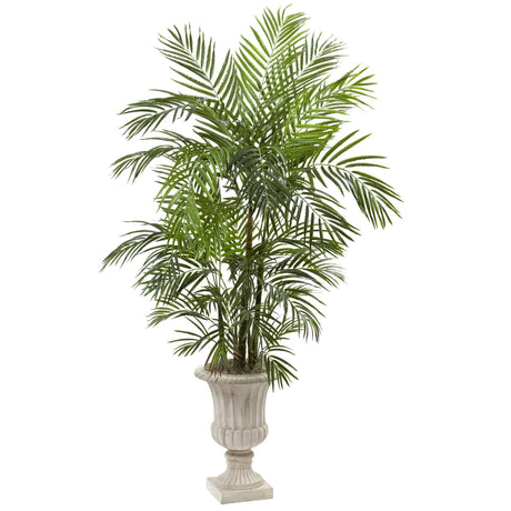 6’ Areca Palm Artificial Tree in Urn UV Resistant (Indoor/Outdoor)-Parc Decor