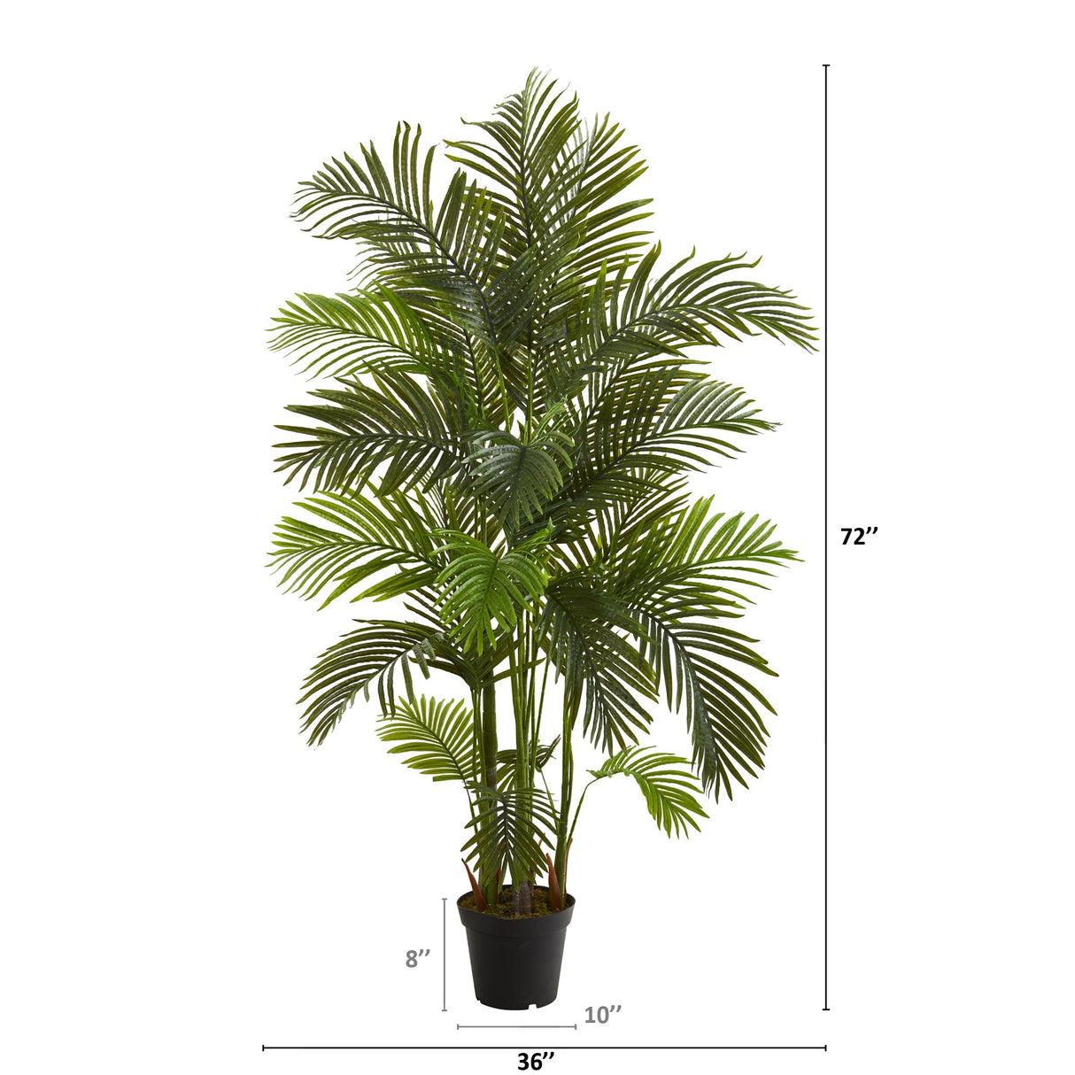 6' Artificial Areca Palm Tree-Parc Decor