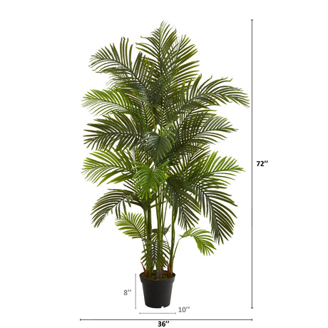 6' Artificial Areca Palm Tree-Parc Decor