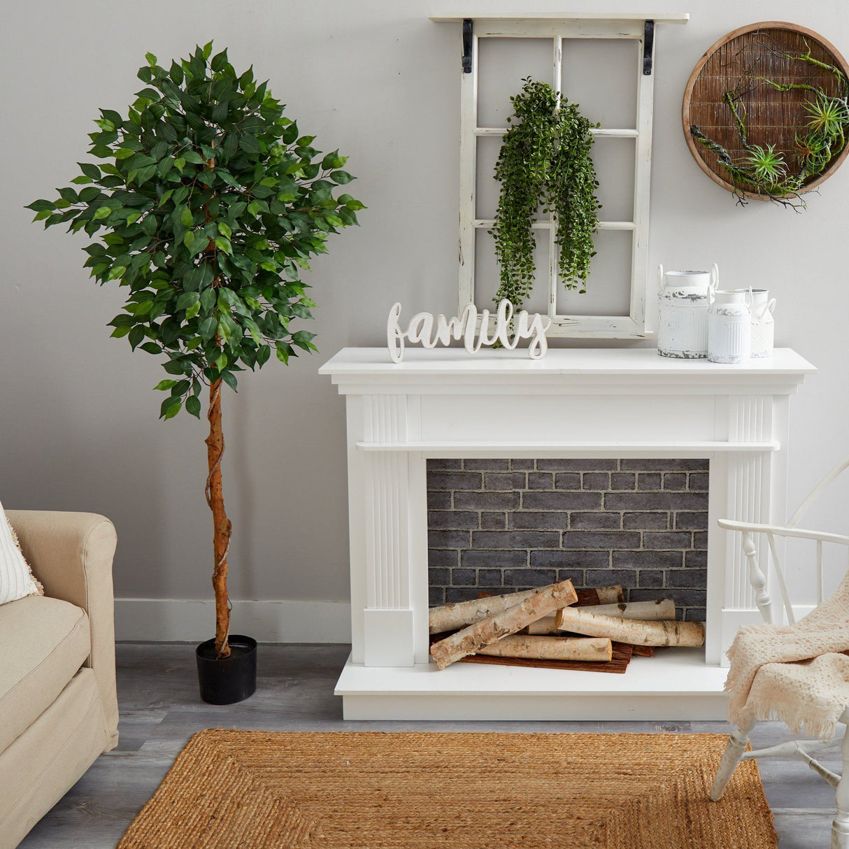 6’ Artificial Ficus Tree-Parc Decor